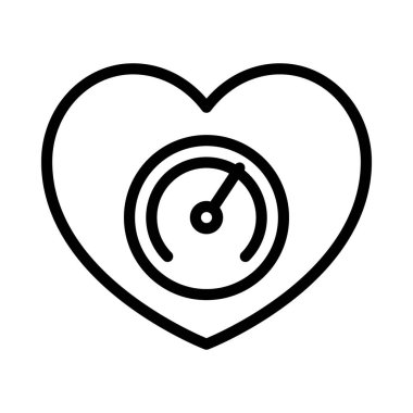 Kan basıncı simgesi, vektör illüstrasyonu