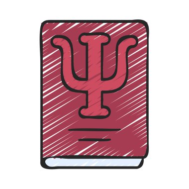 Psikoloji web simgesi vektör illüstrasyonu 