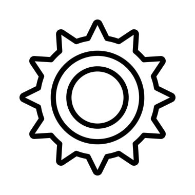  Cogwheel simgesinin vektör illüstrasyonu
