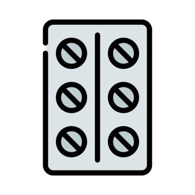 Şeffaf bir arkaplanda hap vektör çizimi. Birinci kalite semboller. Konsept ve grafik tasarımı için vuruş simgesi. 