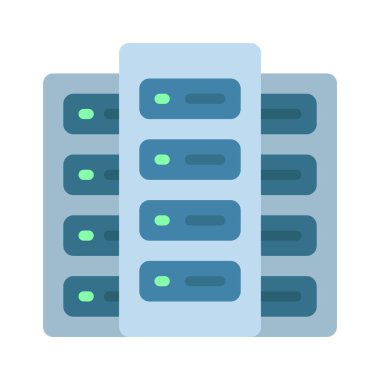 sunucu web simgesi vektör illüstrasyonu