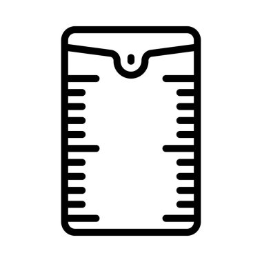 Teyp Ölçü ağ ikonu vektör illüstrasyonu