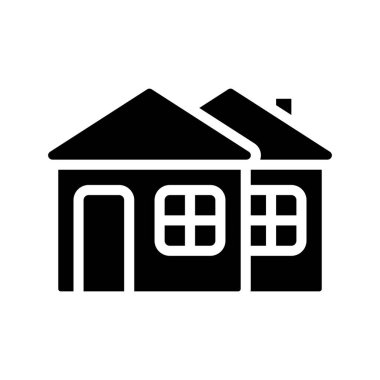 İkinci Ev simgesi, vektör illüstrasyonu   