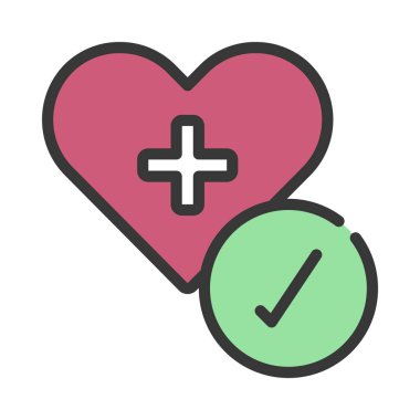 İyi Sağlık Web simgesi tasarımı, vektör illüstrasyonu     