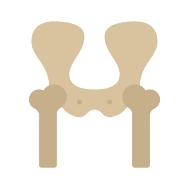 Pelvis Bones web simgesi tasarımı, vektör illüstrasyonu     