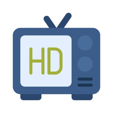  HD TV simgesi vektör işareti