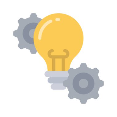 Fikir Yönetimi web simgesi vektör illüstrasyonu