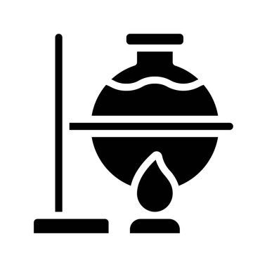 Yanan Kimyasallar web simgesi vektör çizimi