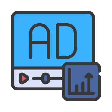 analitik web simgesi vektör illüstrasyonu