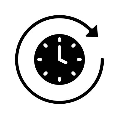 Saat Ağı ikon vektör illüstrasyonunu Yuvarla