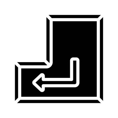 Klavye Enter Düğme web simgesi tasarımı, vektör illüstrasyonuName     