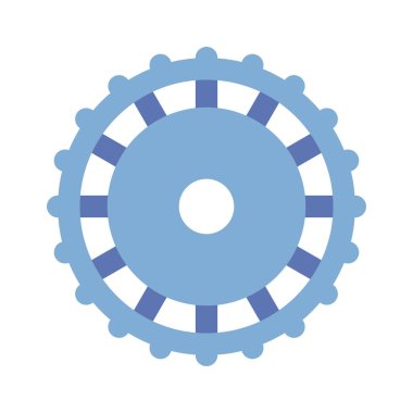  Cogwheel simgesinin vektör illüstrasyonu