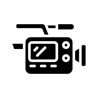 video kamera ikonu vektör illüstrasyon tasarımı 
