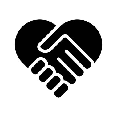 kalp tokalaşma vektör simgesi