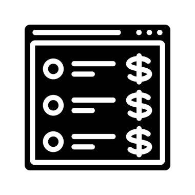 Satın Alma Listesi simgesi vektör illüstrasyon tasarımı