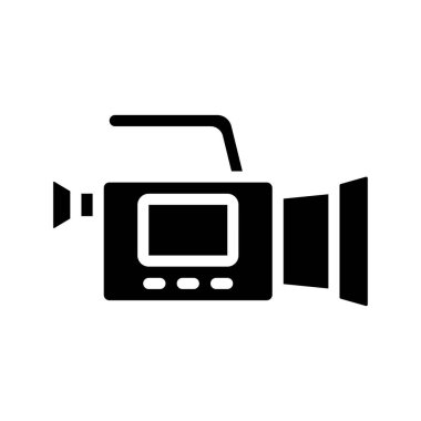 video kamera ikonu vektör illüstrasyon tasarımı 