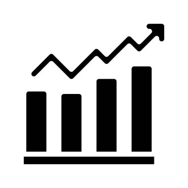 Grafiksel grafik diyagramı tasarım ve yaratıcılık için tek bir simge silueti simgesi.