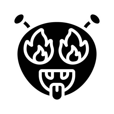 Alev Gözler karikatür karalama emoji yüzü             