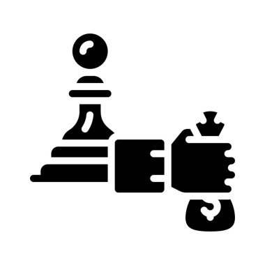 strateji web simgesi vektör illüstrasyonu