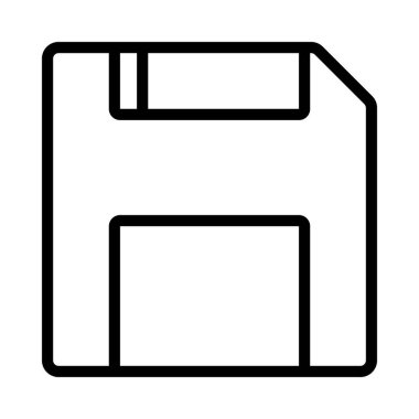 Disket Diski web simgesi tasarımı, vektör illüstrasyonunu kaydet     