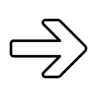  Sağ yön ok ikonu vektör illüstrasyonu 