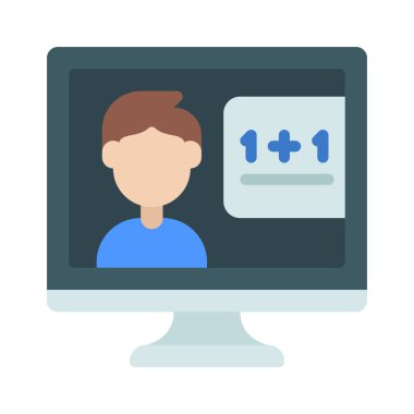 Çevrimiçi Öğretim Ağı vektör illüstrasyonu