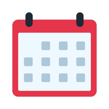 Takvim web simgesi, vektör çizim  