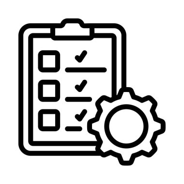 Araştırma Yönetimi simgesi, vektör tasarımı          