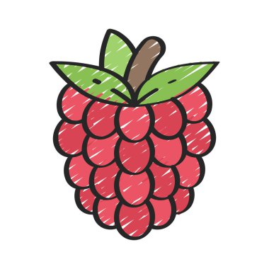 Ahududu web simgesi tasarımı, vektör illüstrasyonu     