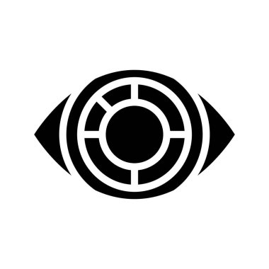 business donut eye göz çizelgesi, vektör illüstrasyonu