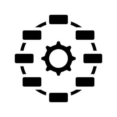 Geliştirme döngüsünün vektör illüstrasyonu Modern simge           