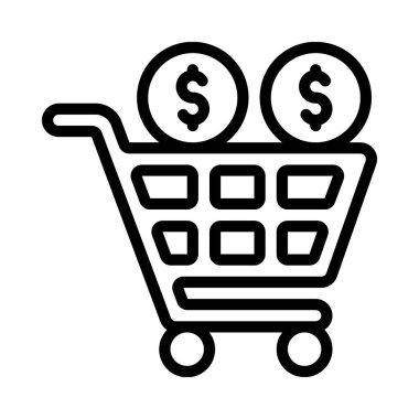 Ticari Satış Web simgesi tasarımı, vektör illüstrasyonu     