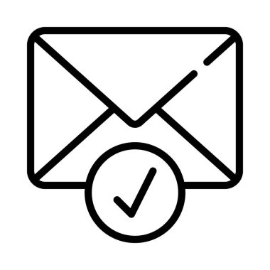 Kapatılan E- posta Simgesi, Vektör İllüstrasyonu