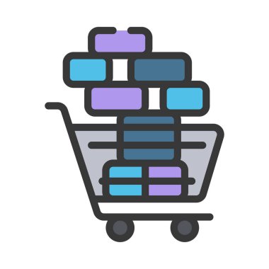 Toplu Satın Alma Simgesi Vektör Çizimi Tasarımı