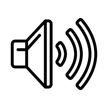 Ses web simgesi tasarımı, vektör illüstrasyonu     