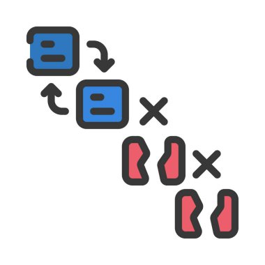 Kırık Yapı web simgesi tasarımı, vektör illüstrasyonu     
