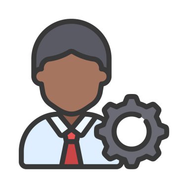 İşlem Yöneticisi simgesi vektör illüstrasyon tasarımı