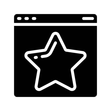 Ekran vektör illüstrasyonlu yıldız