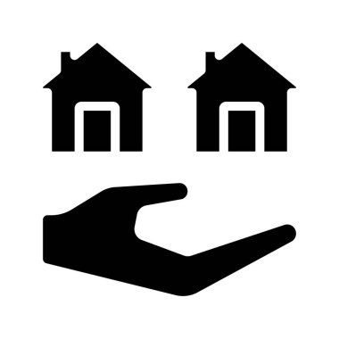 Konut Portföyü ikon vektör illüstrasyon tasarımı