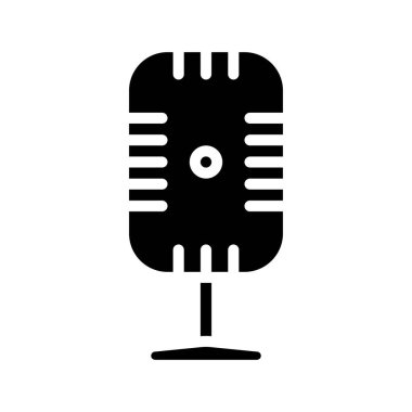 mikrofon simgesi vektör resimleme arkaplanı 