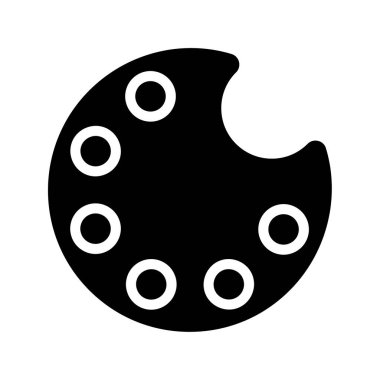 Sanat Paleti simgesi vektör çizimi tasarımı