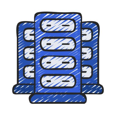 Veri Merkezi simgesi, vektör illüstrasyonu  