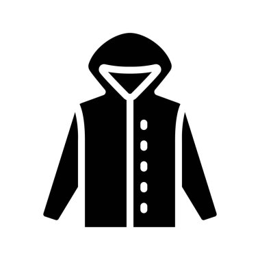 Yağmurlu Mac Coat simge vektör illüstrasyon tasarımı