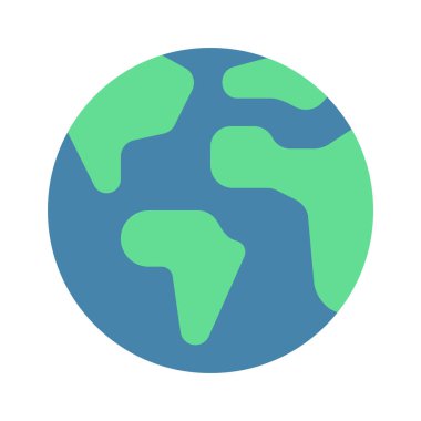 Dünya ikonu. vektör illüstrasyonu                    