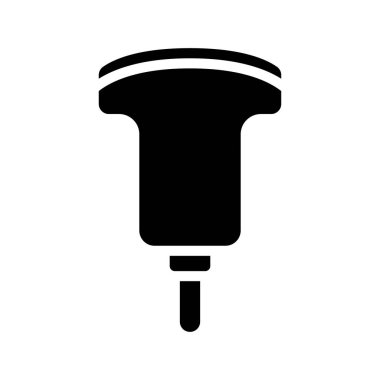 Ultrason Aracı simgesi, vektör illüstrasyonu