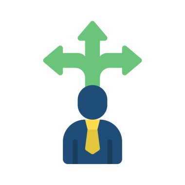 Yön Seçimi Web simgesi vektör illüstrasyonu 