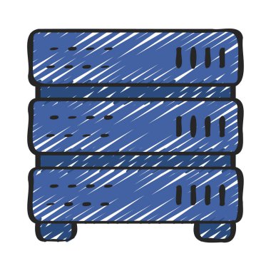 sunucu web simgesi vektör illüstrasyonu