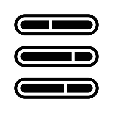 İlerleme Çubuğu Web simgesi vektör illüstrasyonu