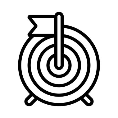 hedef simge vektör illüstrasyonu