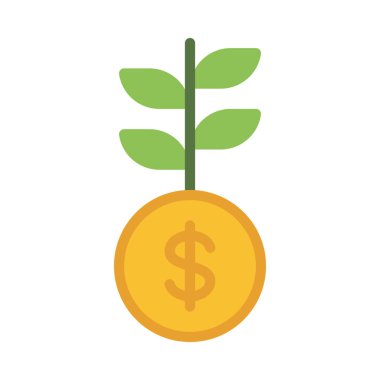  Finansal Büyüme web simgesi vektör illüstrasyonu